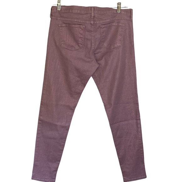 Flying Monkey Anthropologie Women's Sz 31 X28 Pink Glitter Skinny Pants - Picture 4 of 15